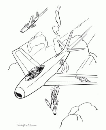 Jet plane to color 007