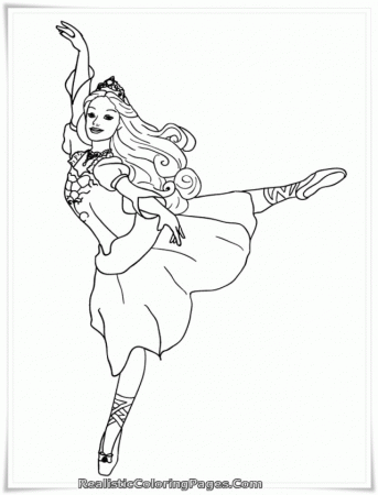 Barbie And 12 Dancing Princesses Coloring Pages Realistic 17446 