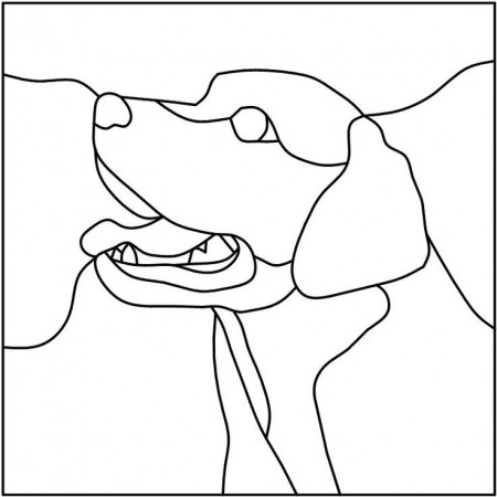 Labrador Pattern | Coloring Pages/LineArt Animals-Mammals