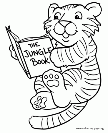 Cute tigers Colouring Pages