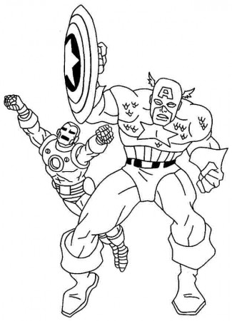 14523] Free Printable Superhero Iron Man Colouring Pages For Toddler.