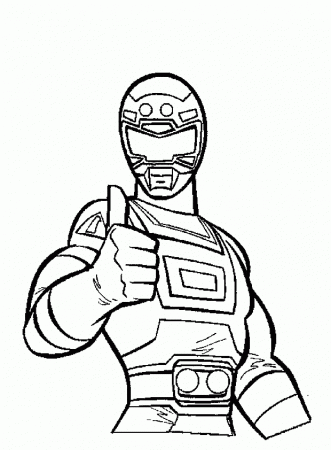 Red Turbo Ranger Coloring Pages - Power Ranger Coloring Pages 