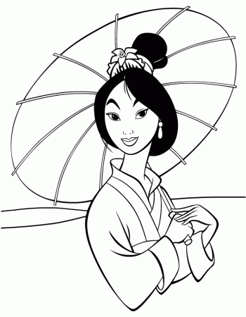 Free Printable Mulan Coloring Pages For Kids