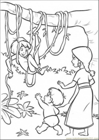 Coloring Pages Jungle (Natural World > Forest) - free printable 