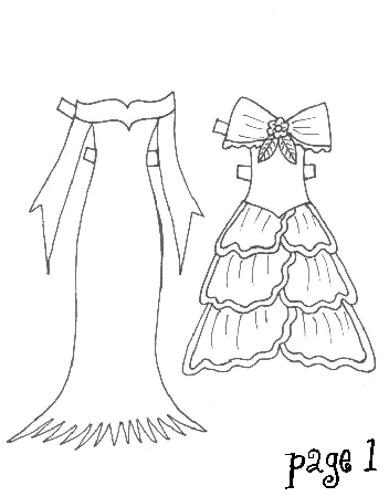 Faerie Doll Clothes Page 1~ | Coloring pages (Printables)
