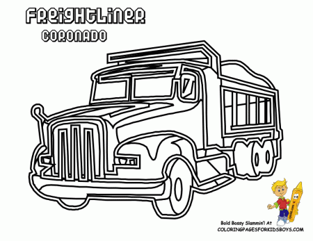 Freightliner Coloring Pages TruckTough