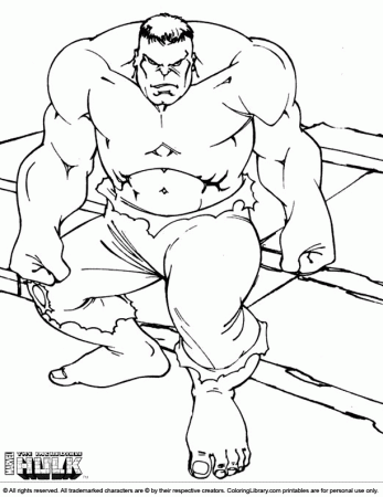 OF HULK Colouring Pages (page 3)