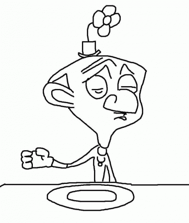 The Table Mr.Bean Coloring Pages | HelloColoring.com | Coloring Pages