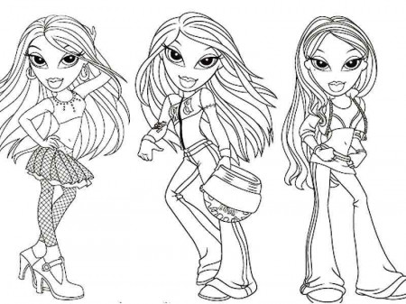 Coloring Pages Of Bratz - Free Coloring Pages For KidsFree 