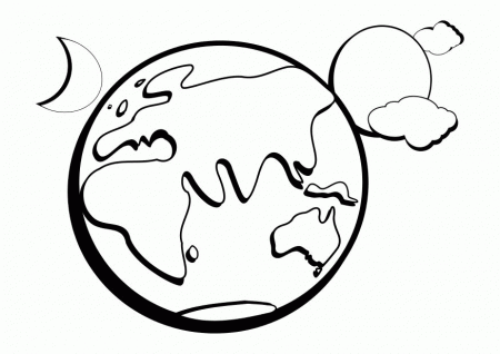 EARTH Colouring Pages