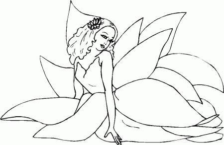 Flower Fairies Coloring Pages - Free Printable Coloring Pages 