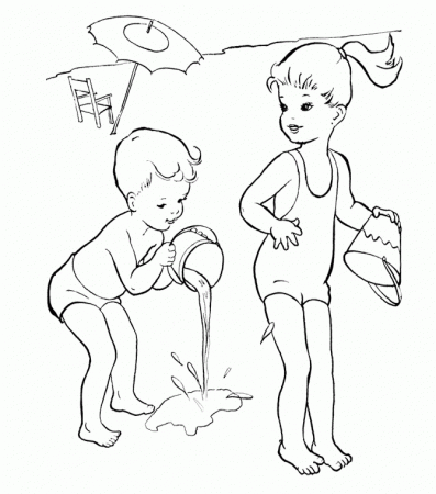 Printable Sheet Summer Coloring Pages - Summer Coloring Pages 