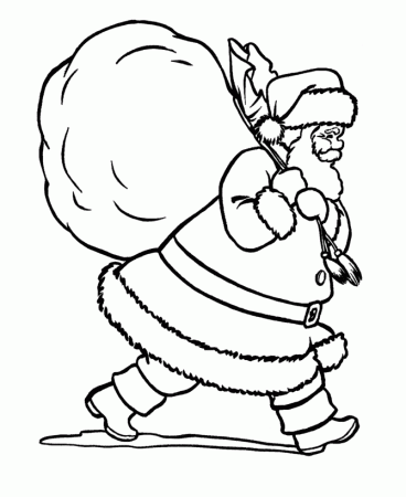 BlueBonkers : Santa Claus Coloring pages - 12
