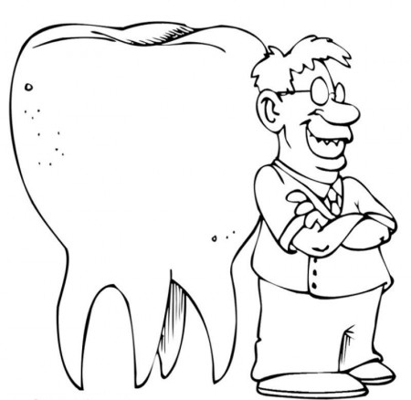 Children Dental Health Coloring Books - Doctor Day Coloring Pages 