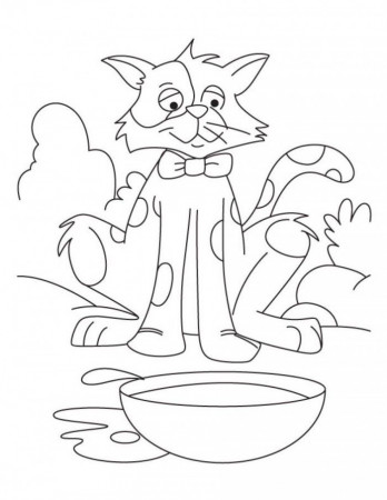 Cat Color By Number Coloring Pages | 99coloring.com