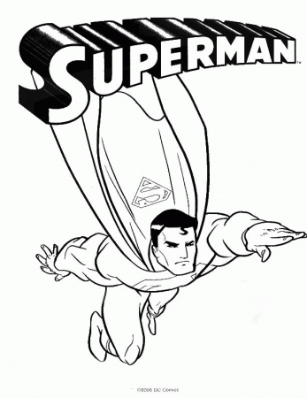 Printable Superman Coloring Pages Photo - Kids Colouring Pages