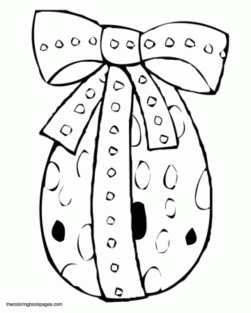 Hair Bows Coloring Pages Httpwwwiai Togocomeaster Egg Ribbon 