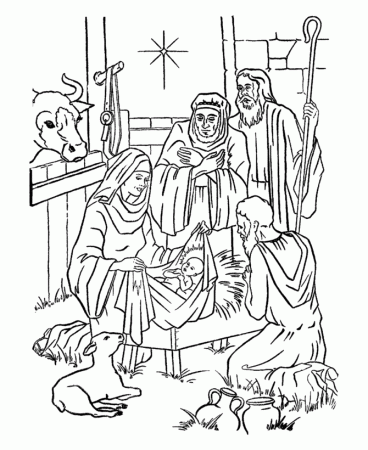 Christian Coloring Pages For Christmas