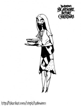 Coloring Pages Of The Nightmare Before Christmas 10 | Free 