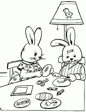 The best free Easter bunny coloring pages