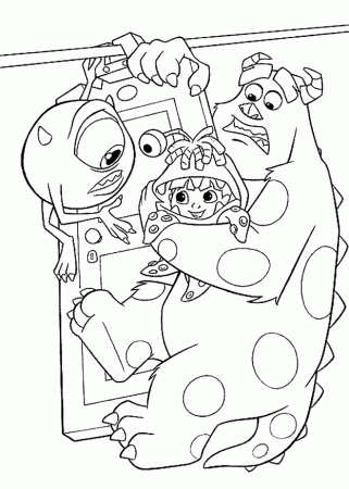 monsters inc coloring pages | Creative Coloring Pages