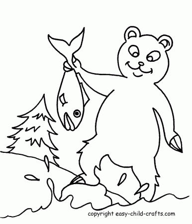 4 bears Colouring Pages