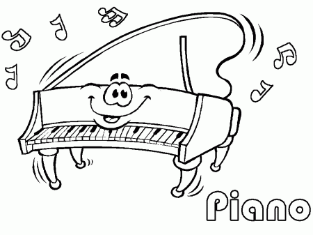 Printable Music # 8 Coloring Pages - Coloringpagebook.com
