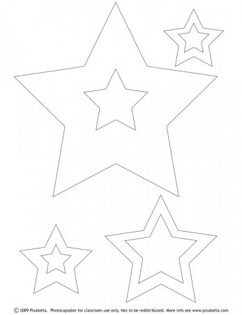 Free Printable Star Coloring Pages