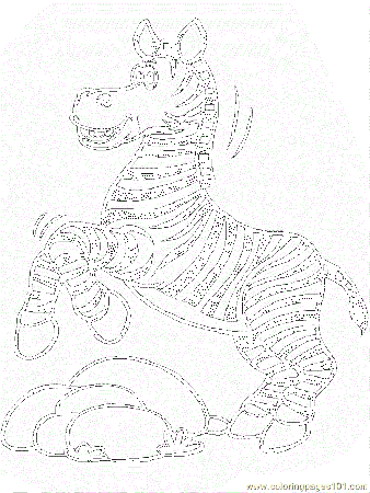 Coloring Pages Zebra3 (Animals > Others) - free printable coloring 