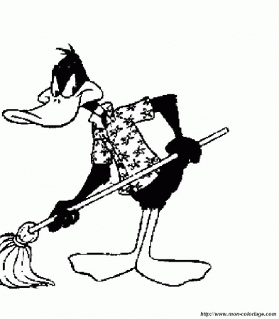 of the Daffy Duck Colouring Pages (page 3)