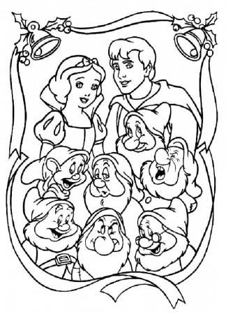 Coloring pages snow white and the seven dwarfs - picture 7