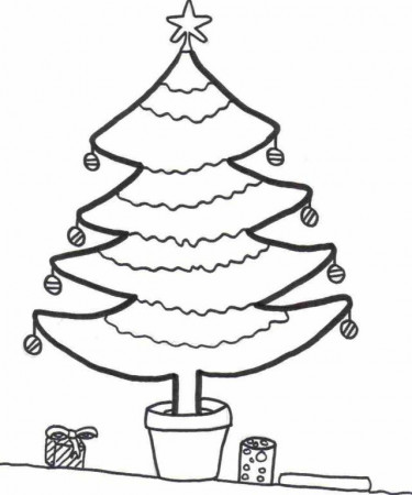 Sweet Christmas Tree Coloring Pages Coloring Book Best Resolutions 
