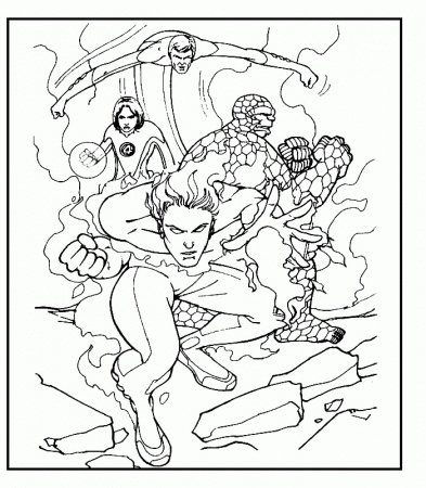 Coloring Page - Fantastic four coloring pages 9
