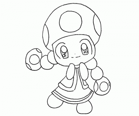 6 Toadette Coloring Page