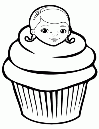 Free Printable Cupcake Coloring Pages | H & M Coloring Pages