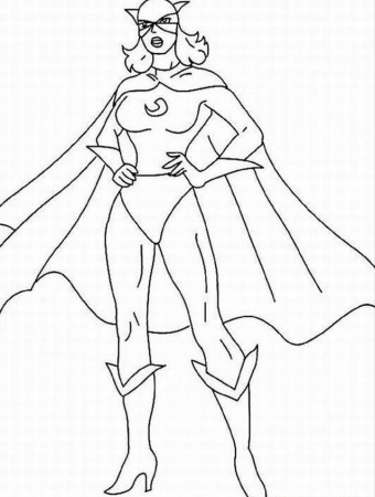 girl superhero coloring pages | Coloring Pages For Kids