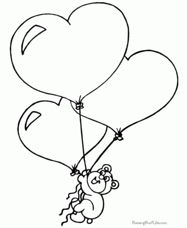 Valentine Hearts Coloring Pages