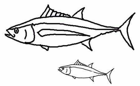 Funny: Dandy Tuna Delicious Tropical Fish Coloring Pages Picture 