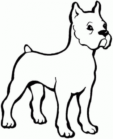 Colouring Pages Animal Dogs Free Printable For Kids & Boys 8100#