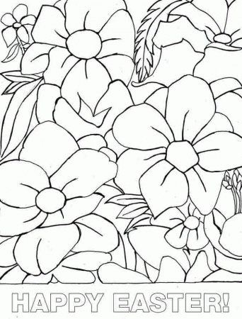 Printable Free Colouring Sheets Easter Flowers For Kindergarten 16818#