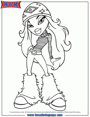 Bratz Cloe Coloring Page | Free Printable Coloring Pages