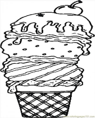 ice cream con767 Colouring Pages (page 3)