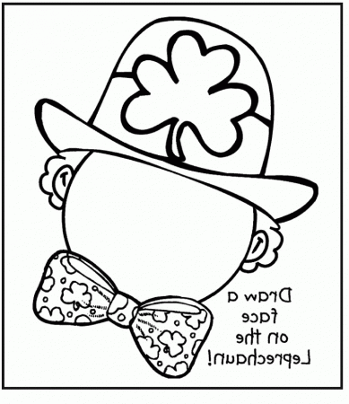 St. Patrick's Day Hat Coat Of Arms Coloring Pages - Kids Colouring 