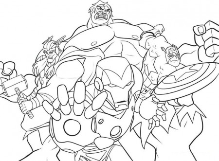 Avengers Coloring Pages for Kids- Free Coloring Sheets