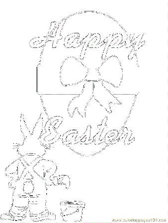 Coloring Pages Easter Coloring 3 (Cartoons > Miscellaneous) - free 