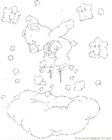 Coloring Pages Bear4 Large (Cartoons > Care Bears) - free 