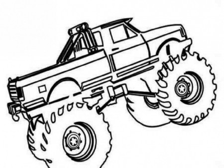 Printable Monster Truck Coloring Pages Coloring Book Area Best 