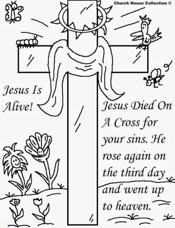 Religious easter color pages - Coloring Pages & Pictures - IMAGIXS