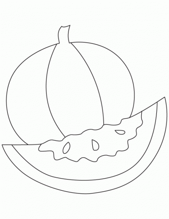 Healthy watermelon coloring pages | Download Free Healthy 
