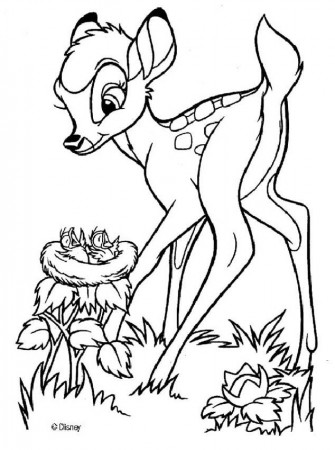 Disney Bambi Coloring Pages #42 « Coloring Page Picture